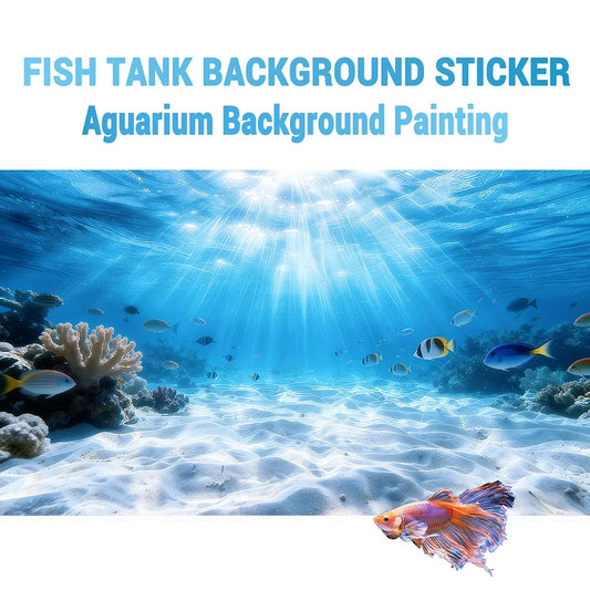 Aquarium Background Sticker, Sunshine Coral - ProPawPet.com