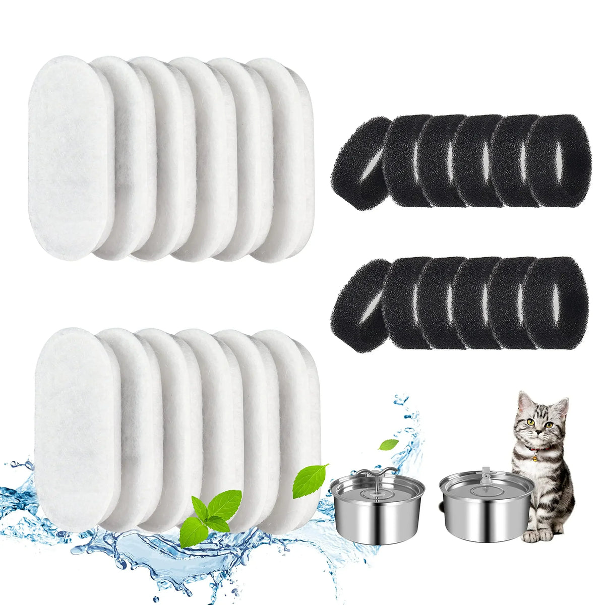 Replacement Filters Element for Cat & Dog Water Stainless – Cat Supplies