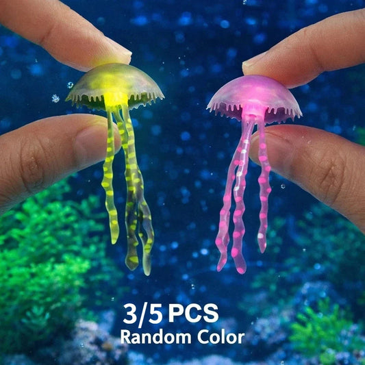 3/5Pcs Luminous Jellyfish Aquarium Decor, - ProPawPet.com