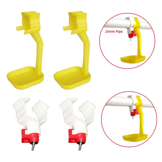 40Pcs Chicken Duck Hanging Cup and 25mm Pipe - ProPawPet.com