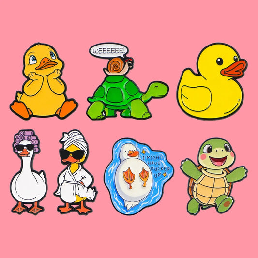 Funny Animals Ducks Enamel Pins Cartoon - ProPawPet.com