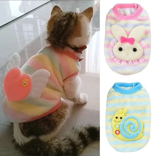 Plush Cat Rabbit Vest Cartoon Autumn Winter - ProPawPet.com