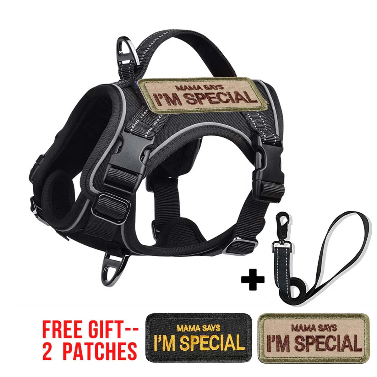 Reflective Tactical Dog Harness – Dog Supplies