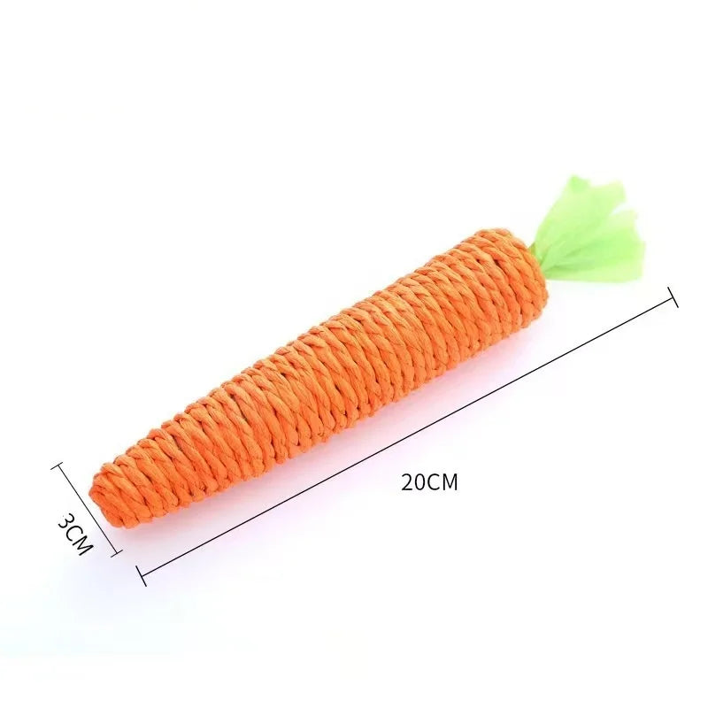 Interactive Cat Carrot Chew Toy with Sound Bite Resistant – Cat Toys & Play