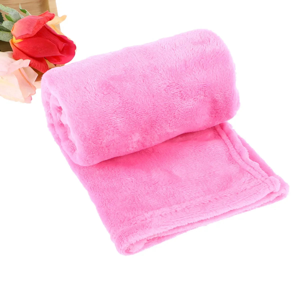 Premium Flannel Pet Blanket Pink Lightweight - ProPawPet.com