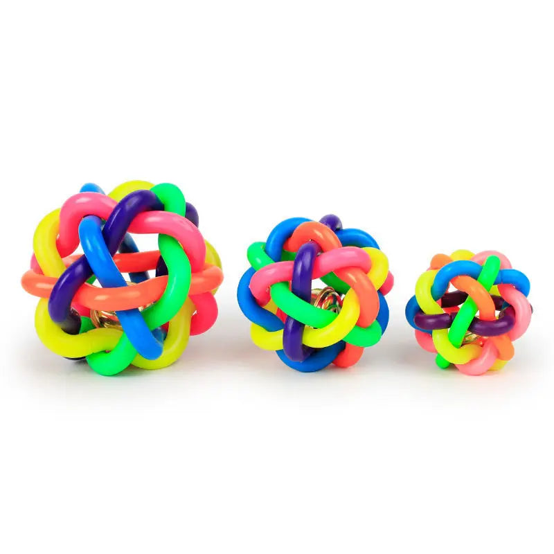Colorful Bell Woven Toy Popular Dog Bite - ProPawPet.com