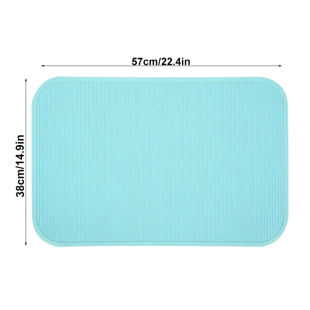 57x38cm Non Slip Rubber Pad for Pet Grooming Bathing Training – 2 Colors