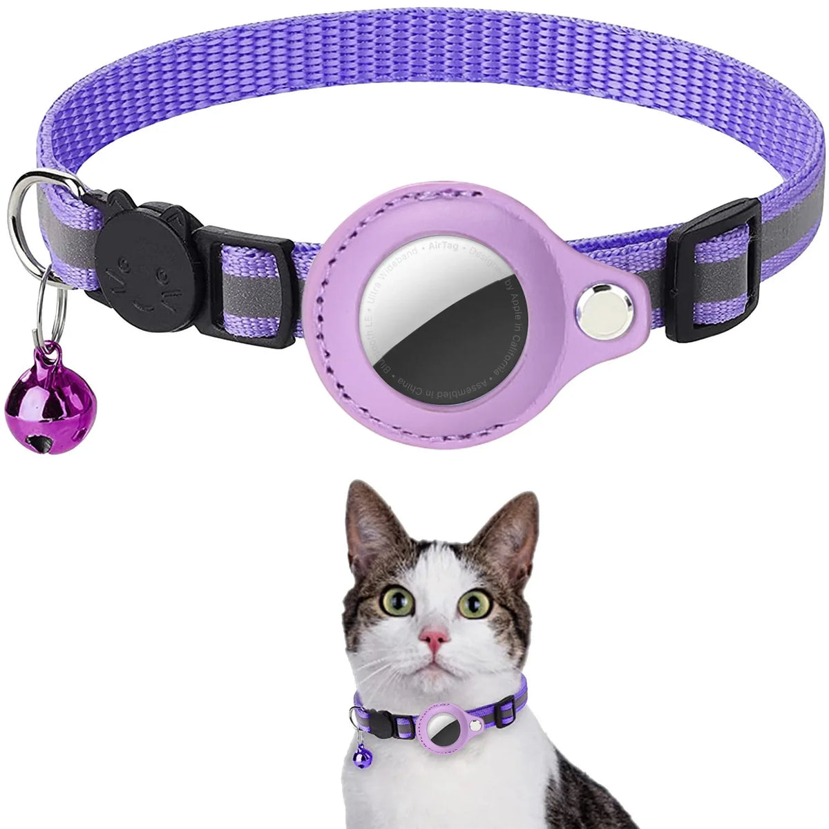 Cat Airtag Holder Collar – Cat Supplies