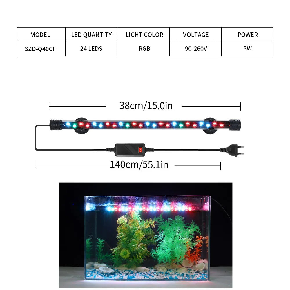 90-260V Aquarium Light LED Waterproof Fish - ProPawPet.com