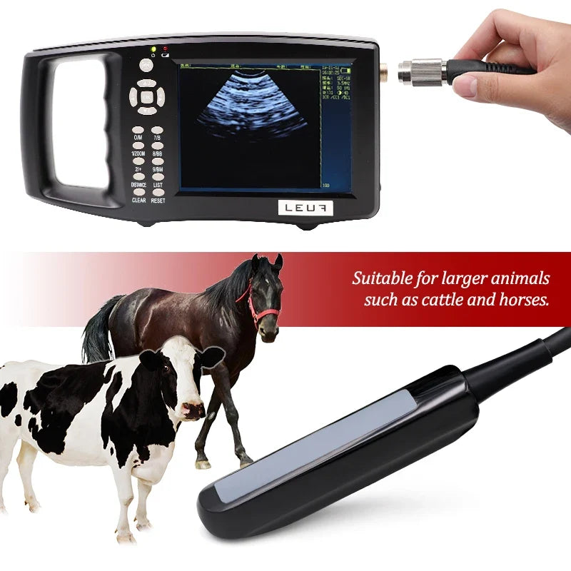 Cattle 5.6 Inch Screen Veterinary Ultrasound Scanner Cow Pig – 5 Colors