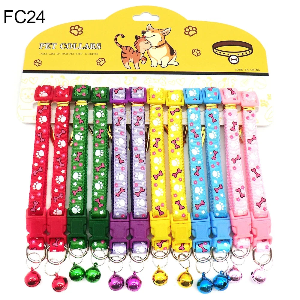 12PCS Cat & Dog Fashion Outdoor Collar with - ProPawPet.com