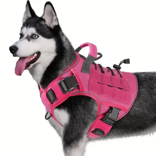 Adjustable No-Pull Tactical Dog Harness with - ProPawPet.com