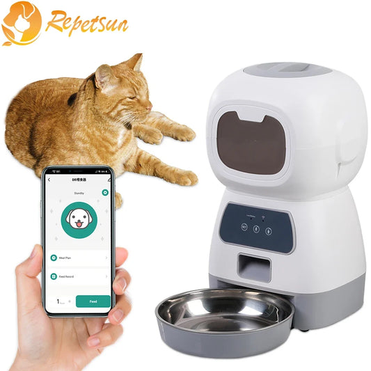 3.5L Automatic Pet Feeder For Cats WiFi - ProPawPet.com