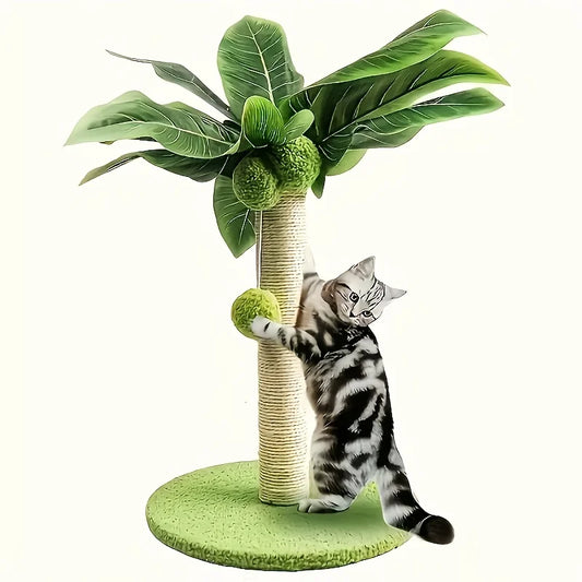 Coconut tree cat scratching pole with - ProPawPet.com