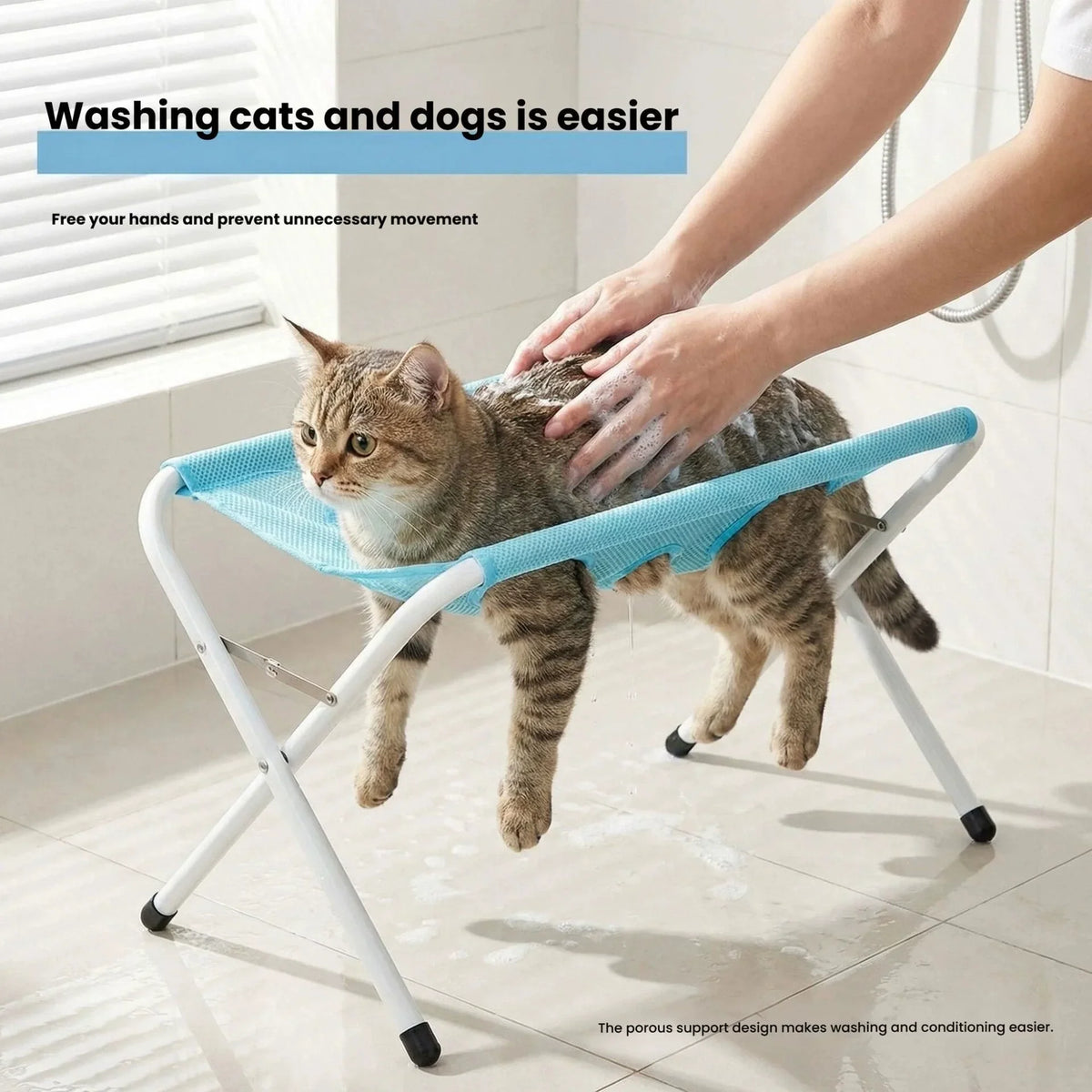 Foldable Pet Grooming Bath Stand Hammock - ProPawPet.com