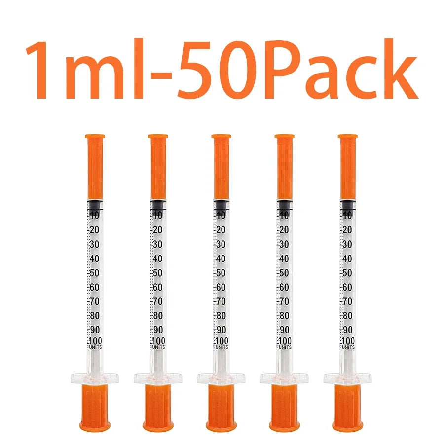 100 0.5 1ml Syringes with Needles Individually Packaged – Dog Supplies