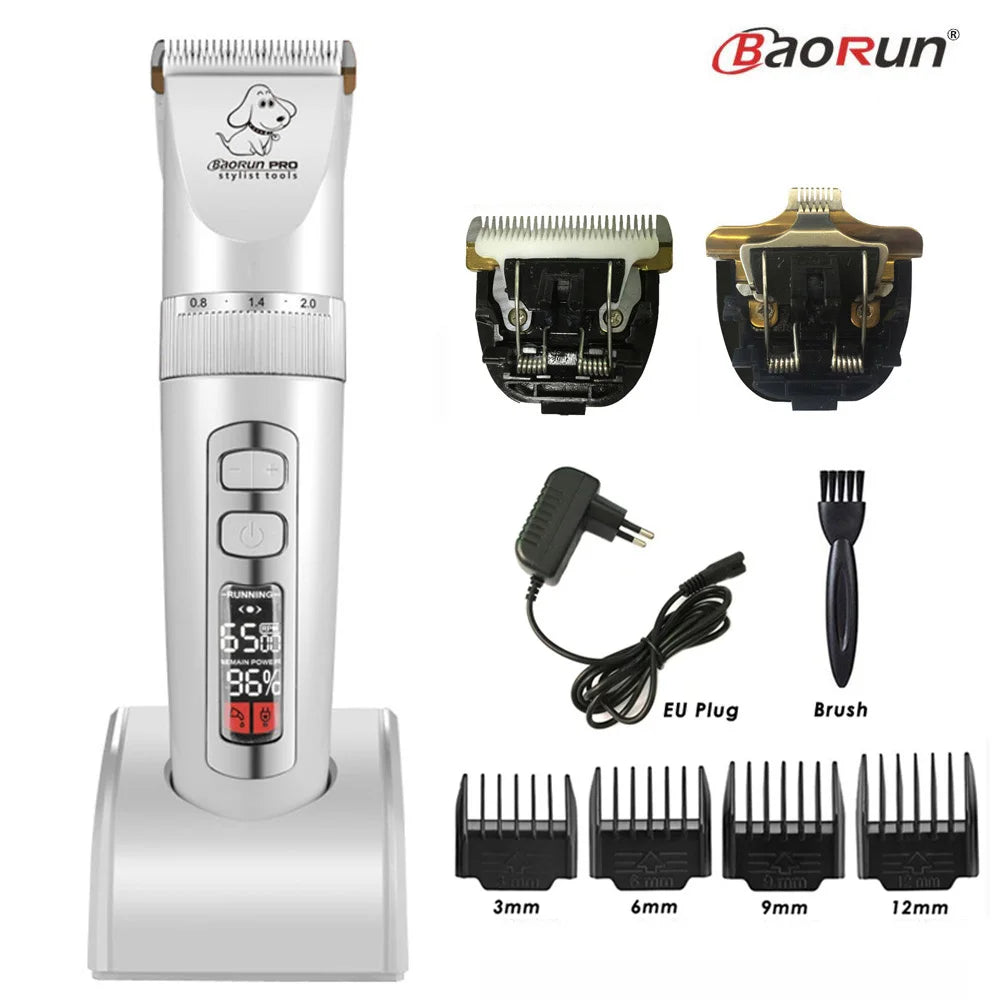 BaoRun P9 Dog HairClipper Professional LCD - ProPawPet.com