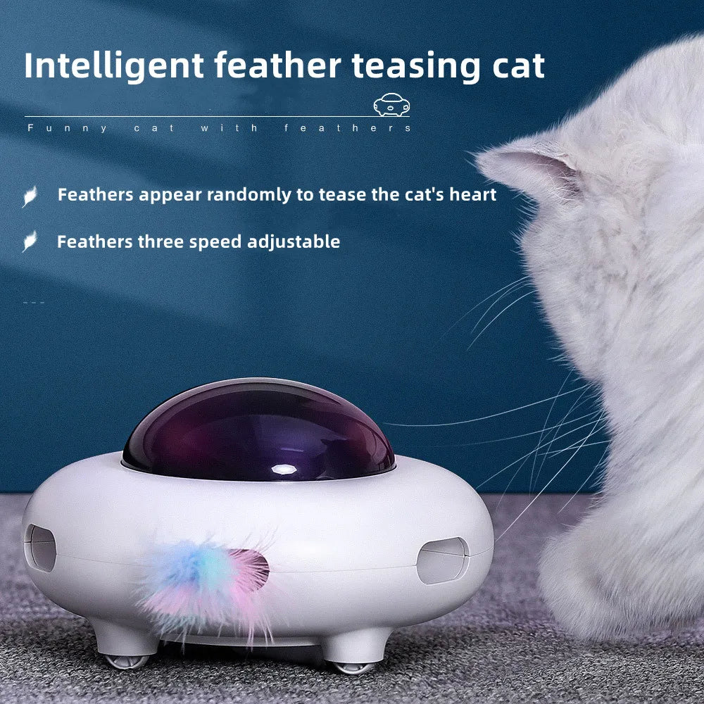 Cat Toy Smart Teaser UFO Pet Turntable - ProPawPet.com