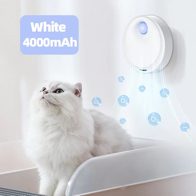 Rojeco 4000mAh Smart Cat Odor Purifier for Litter Box – Cat Supplies