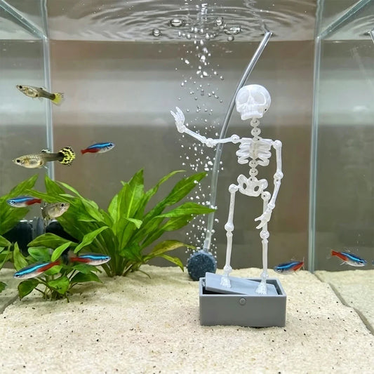 3D Printed Dancing Skeleton Aquarium Bubbler - ProPawPet.com