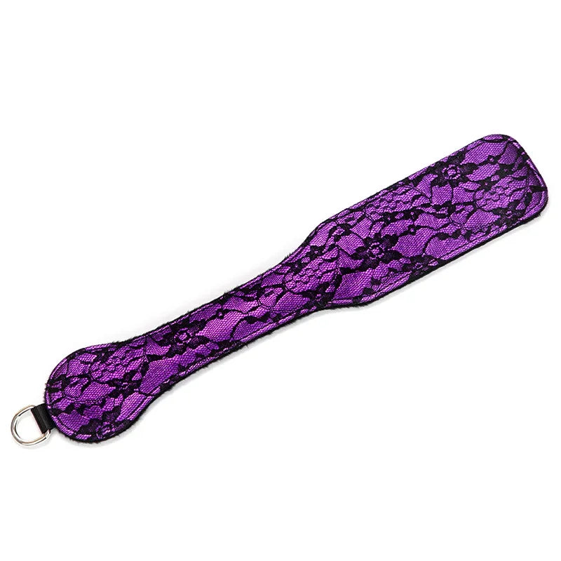 34cm Lace Pattern PU Leather Horse Whip – 4 Colors
