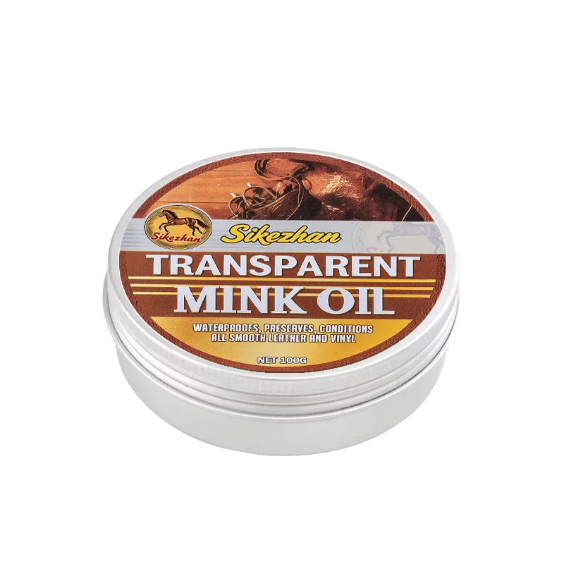 Waterproof Mink Oil Saddle Conditioner – Transparent Leather Care Cream
