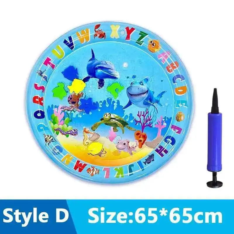 Interactive Cats Sensory Water Play Mat with Fish Thickened Inflatable Pet