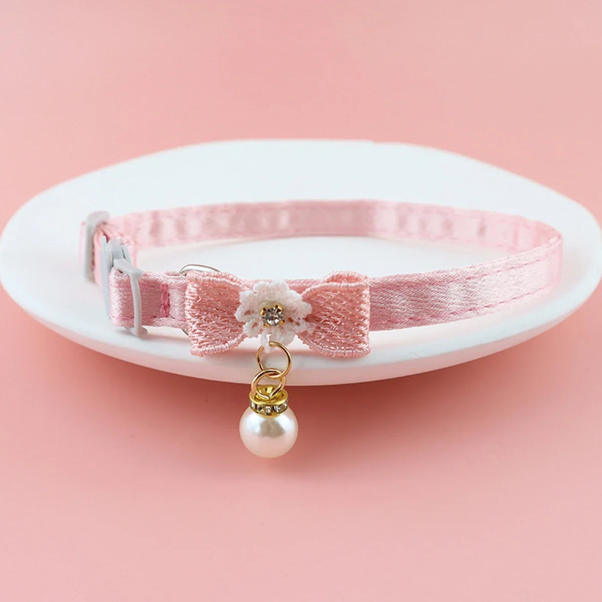 Cute Cats Collar Kitten Fairy Pink Lace Bow - ProPawPet.com