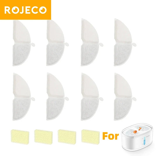ROJECO Water Fountain Filter Only For Double - ProPawPet.com