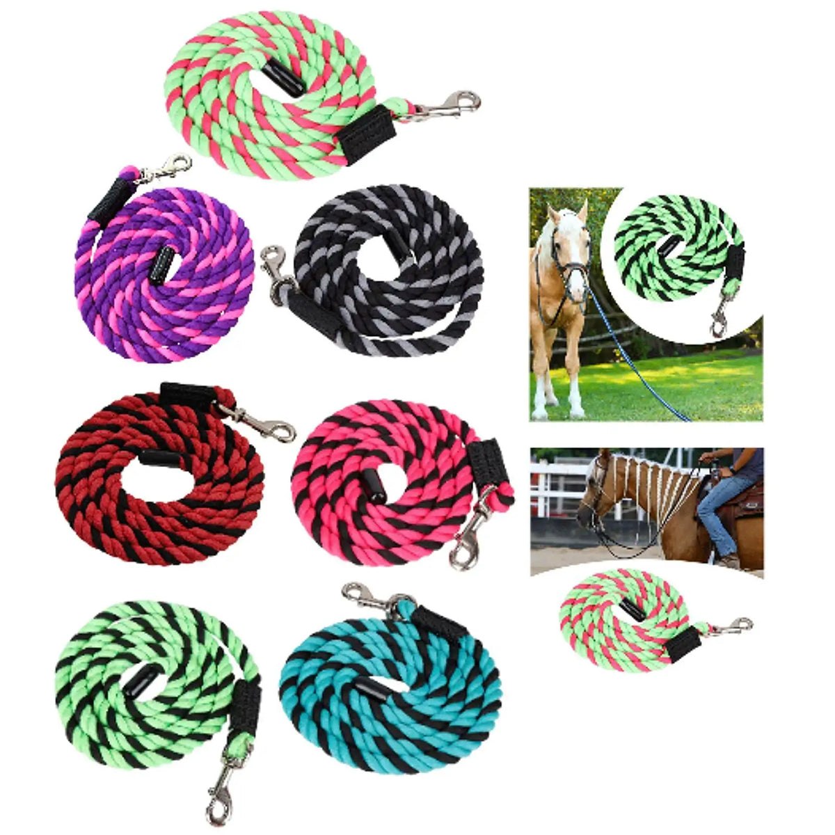 Horse Lead Rope Horse Lunge Line with Bolt - ProPawPet.com