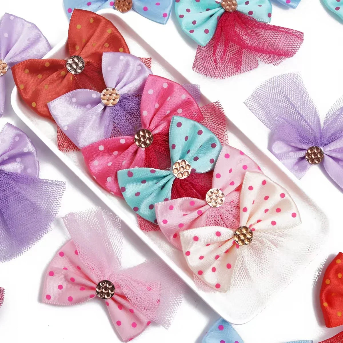 5/10pcs Lace Dog Hairbows Dog Bows With - ProPawPet.com