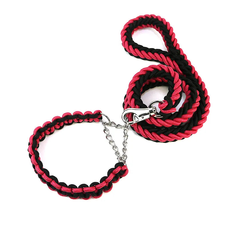 Double Strand Rope Large Dog Leashes Metal P - ProPawPet.com
