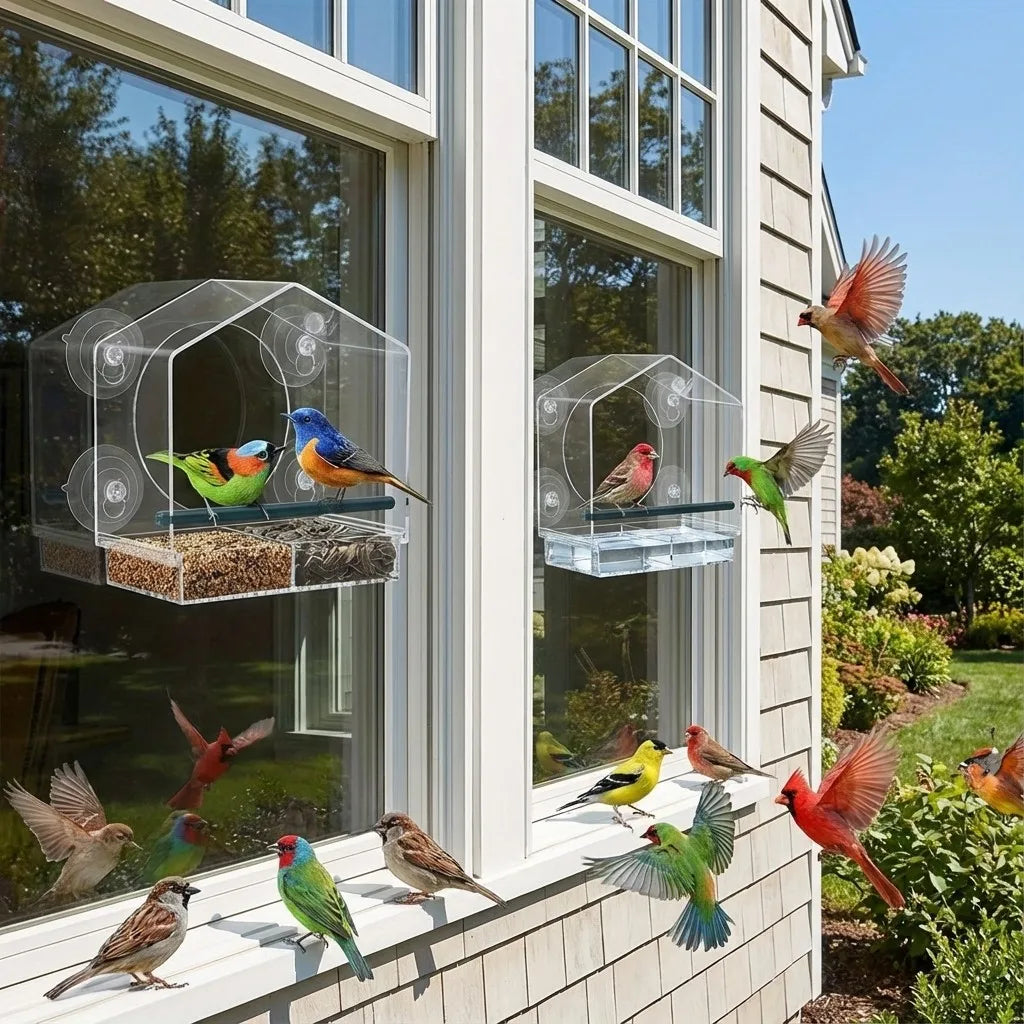 Window Bird Feeder with Strong Suction Cups - ProPawPet.com