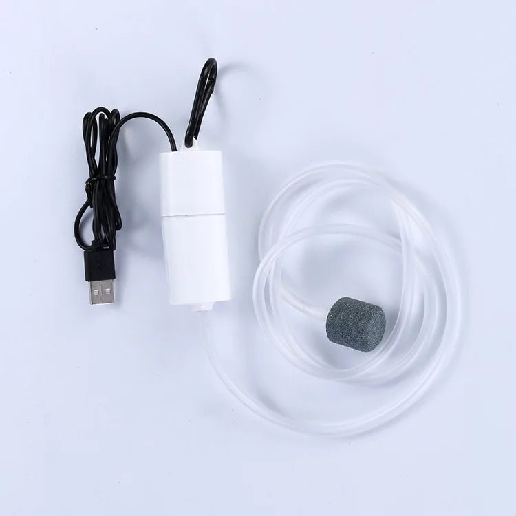 Quiet Mini Oxygen Pump USB Portable Fish Tank – 4 Colors