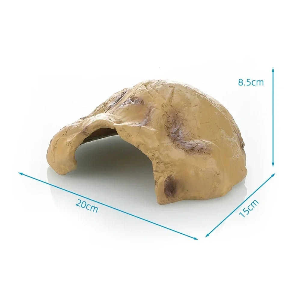 Resin Reptile Pet Rock Hide Cave – 9 Colors