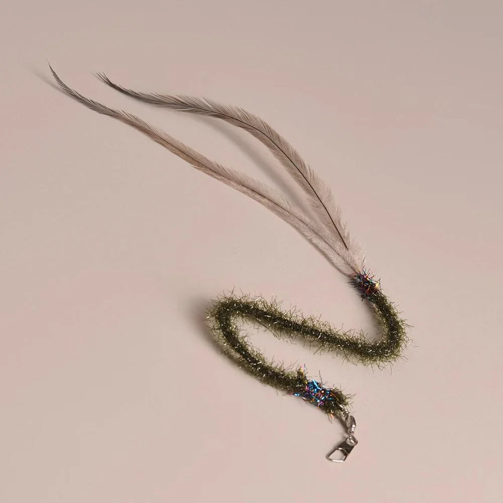 3/5pcs Feather Worm Cat Teaser Stick for - ProPawPet.com