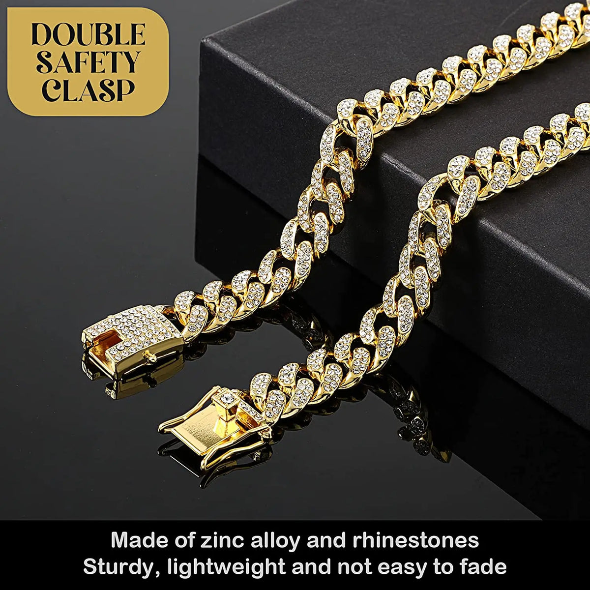 Luxury Cuban Link Cat Necklace Gold Chain - ProPawPet.com