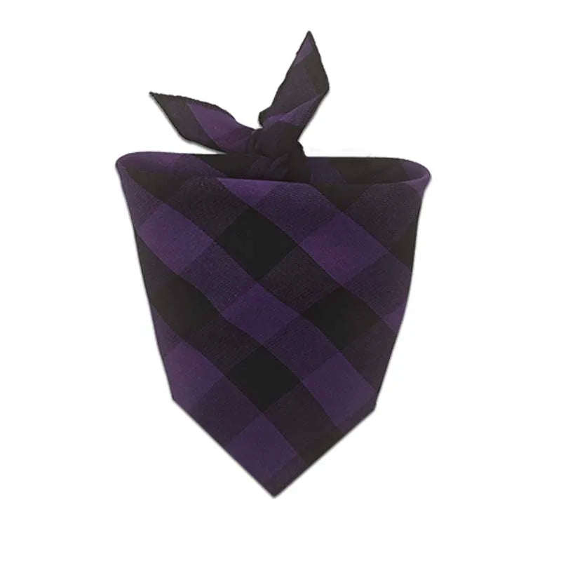 Custom Dog Pet Plaid Bandana Name ID - ProPawPet.com