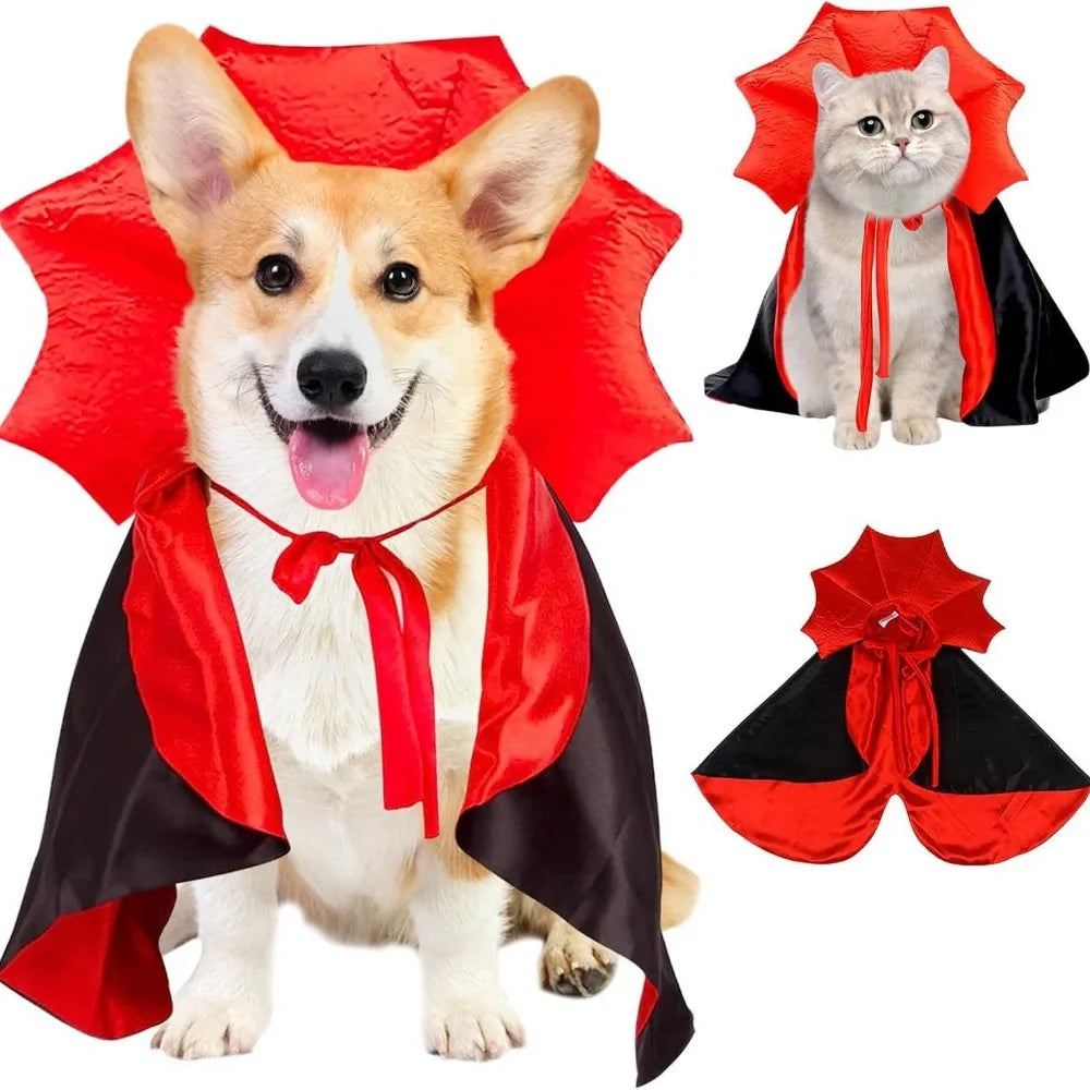 Pet Halloween Vampire Devil Cape Cloak - ProPawPet.com