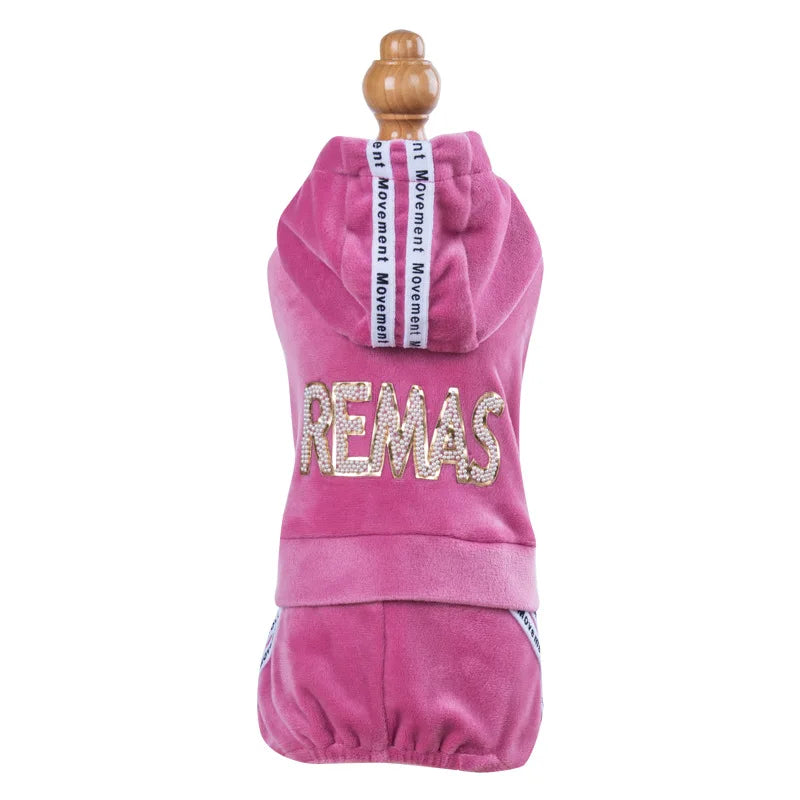 Girl Dog Apparel for Small Cute Outfits Soft Velvet Puppy
