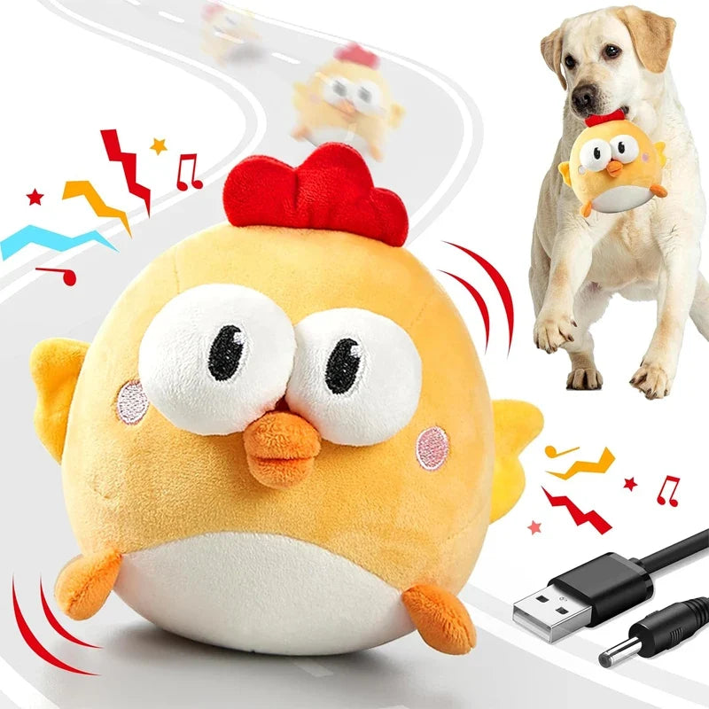 Cat & Dog Plaything,rechargeable Crinkle Chew Interactive Squeaky – 6 Colors