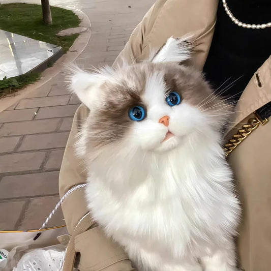 Lifelike Plush Toy Cat Soft Simulation Cat - ProPawPet.com