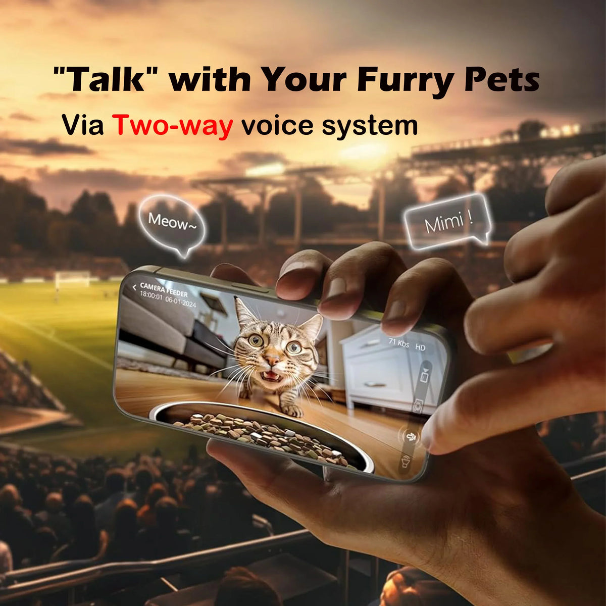 Automatic Cat Feeder With 1080p Camera Video - ProPawPet.com