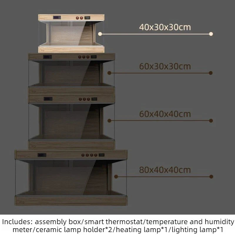 Reptile Feeding Box Solid Wood Temperature - ProPawPet.com