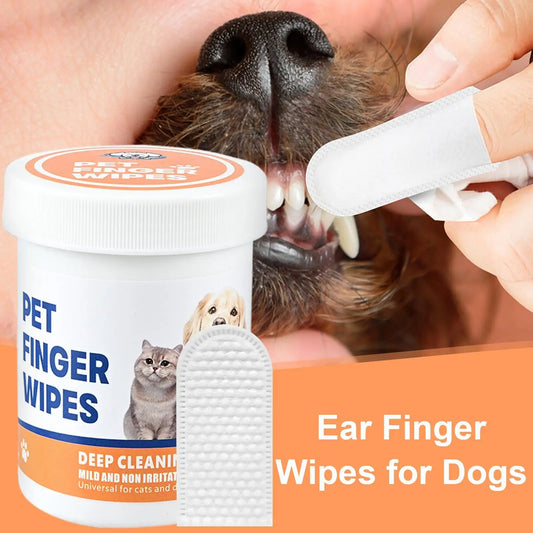 NEW Dog Finger Ear Wipes Soft Finger - ProPawPet.com