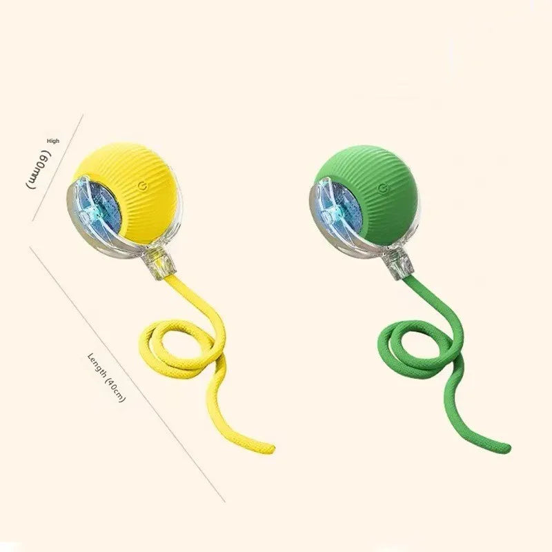 Silicone USB Rechargeable Smart Cat Plaything Ball – Balls, Ropes & Fetch Toys