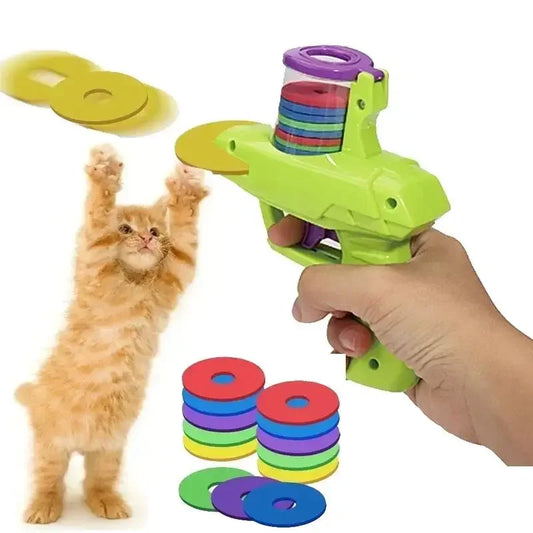 Cat Dog Toy with Colorful Flying Discs Set, - ProPawPet.com