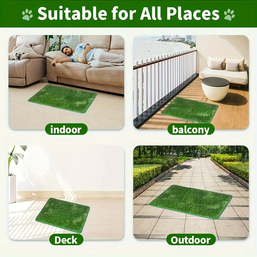 Simulation Lawn Dog Toilet Training Mat - ProPawPet.com