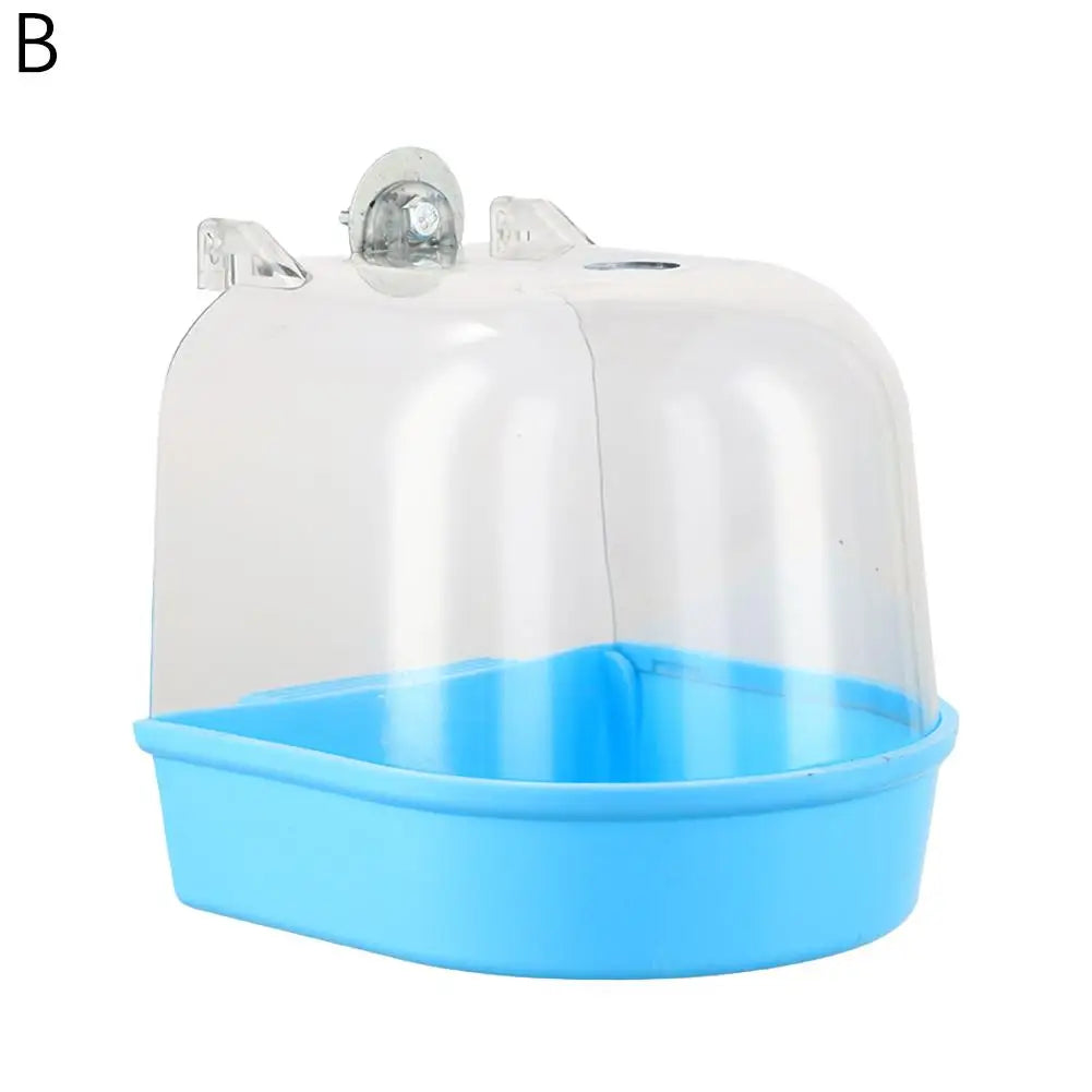 4colors Bird Bath for Cage Cleaning Pet Supplies Cockatiel – 4 Colors