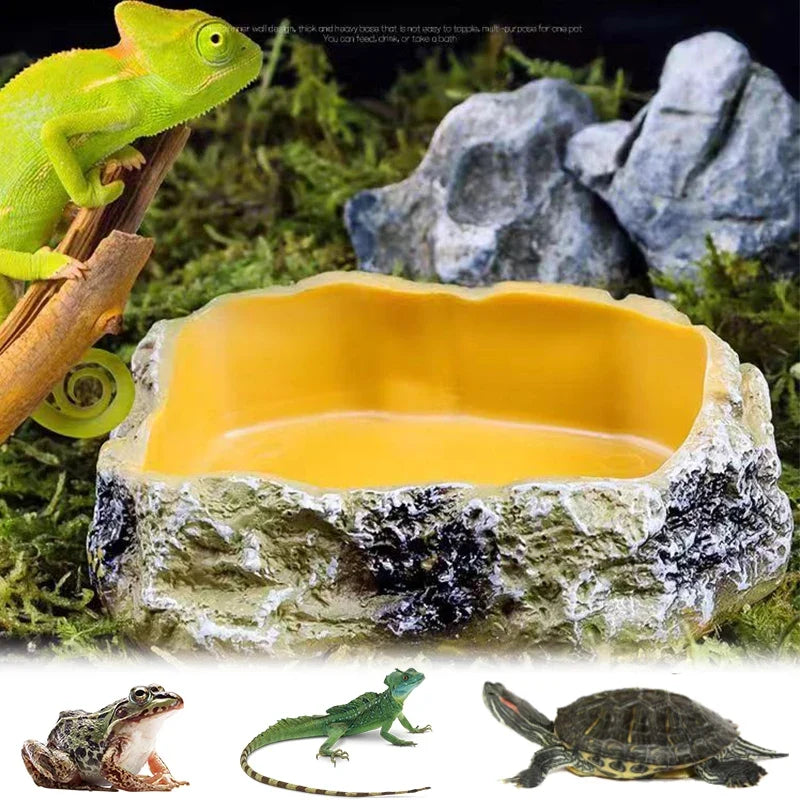 Reptile Water Basin Pet Amphibian Drinking - ProPawPet.com